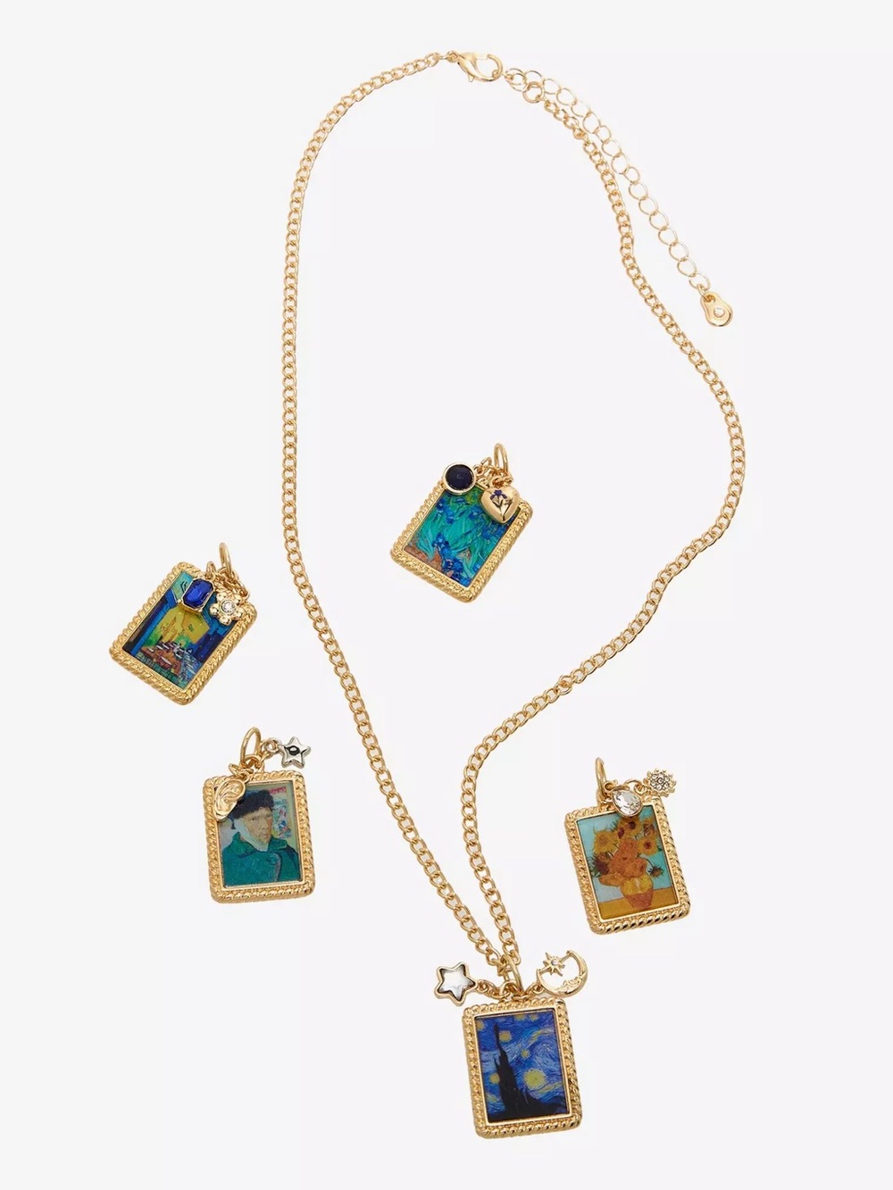Thorn & Fable Van Gogh Portrait Interchangeable Charm Necklace Set